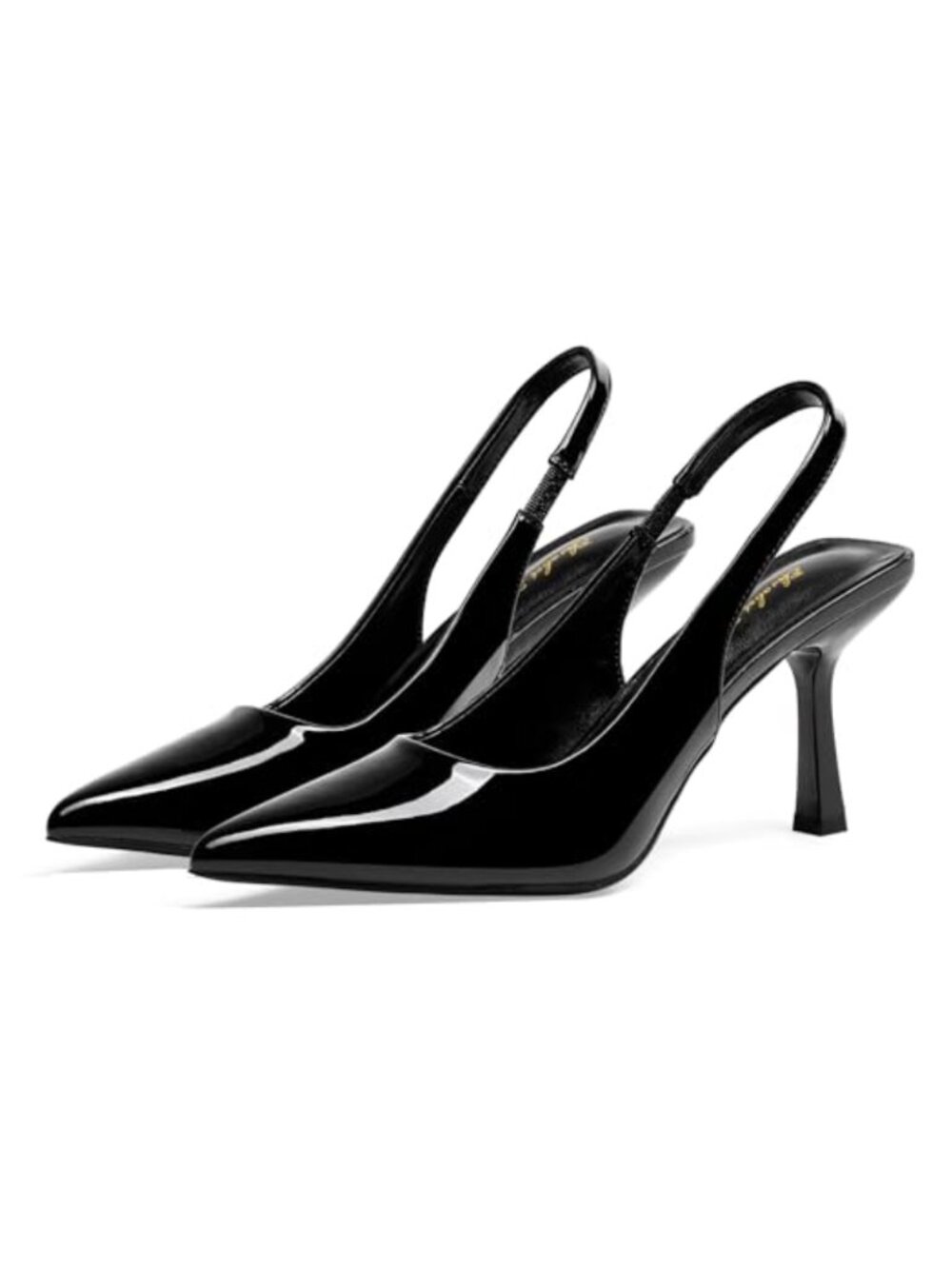 Trendy Slingback Stiletto Pumps Pointed Toe Heels for Office Party